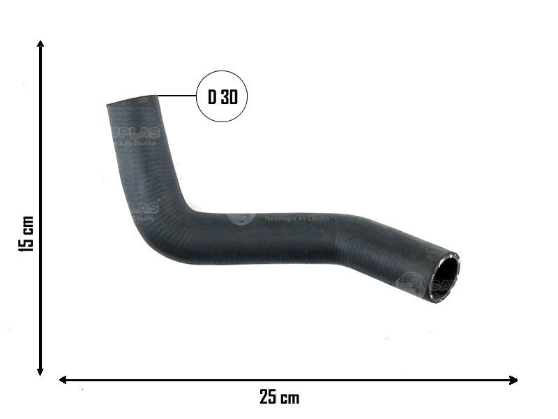 CAUPLAS MANGUERA RADIADOR INFERIOR FIAT 147 I