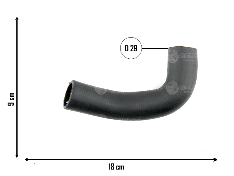 CAUPLAS MANGUERA RADIADOR INTERMEDIARIO FIAT UNO I DUNA