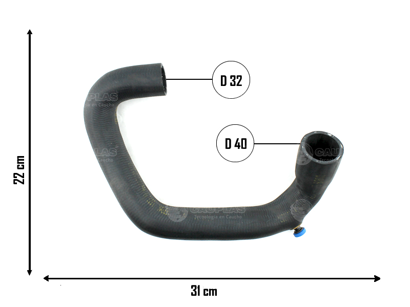 CAUPLAS MANGUERA RADIADOR SUPERIOR RENAULT 18