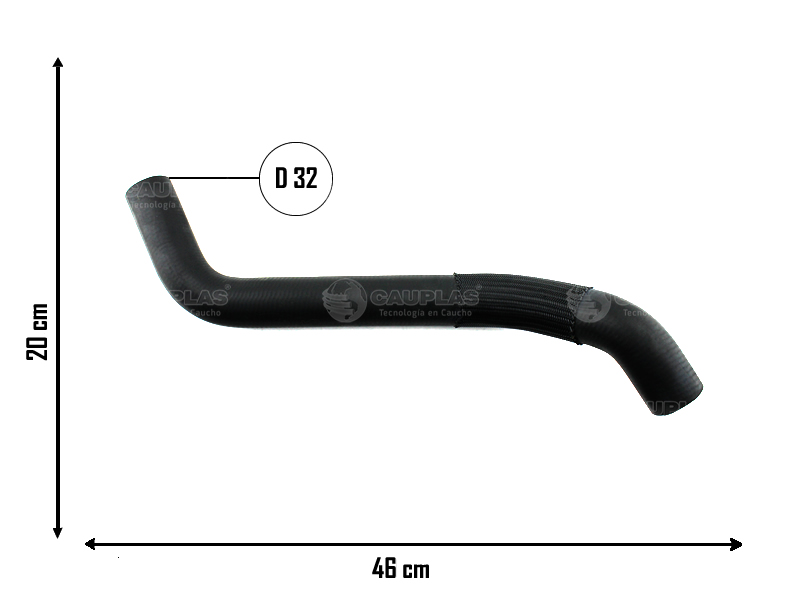 CAUPLAS MANGUERA RADIADOR SUPERIOR RENAULT MASTER I