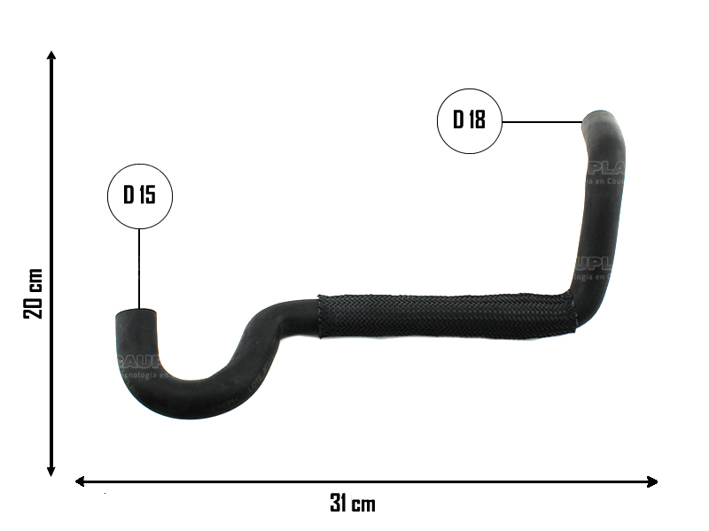 CAUPLAS MANGUERA REFRIGERACION FORD FOCUS II MONDEO =YACO 3804