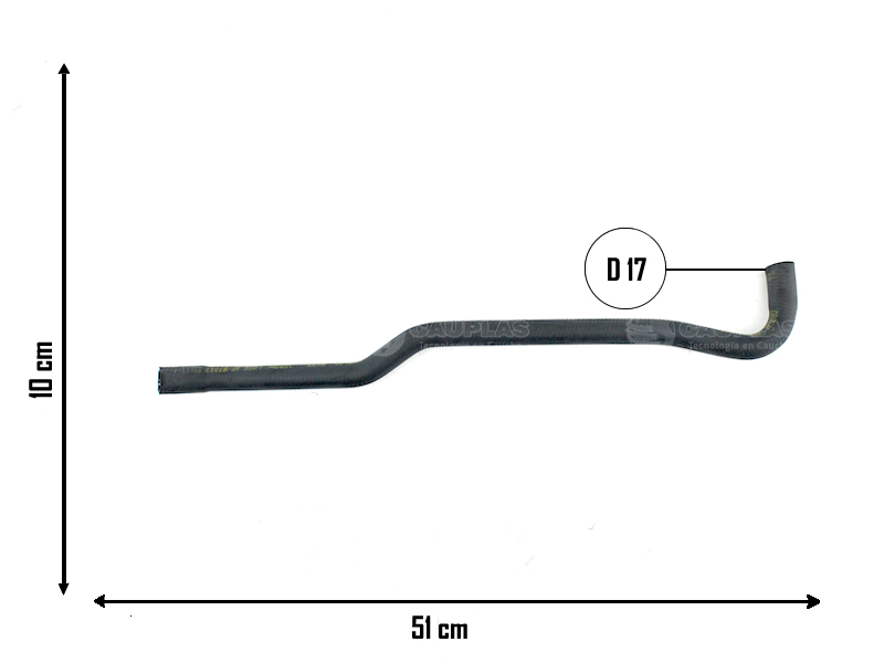 CAUPLAS MANGUERA RETORNO AGUA CALEFACTOR FIAT PALIO I =YACO 2834