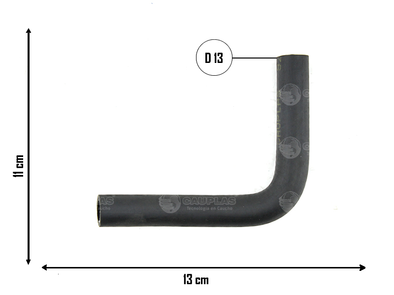 CAUPLAS MANGUERA DESCARGA DE GASES FIAT TEMPRA  =YACO 2575