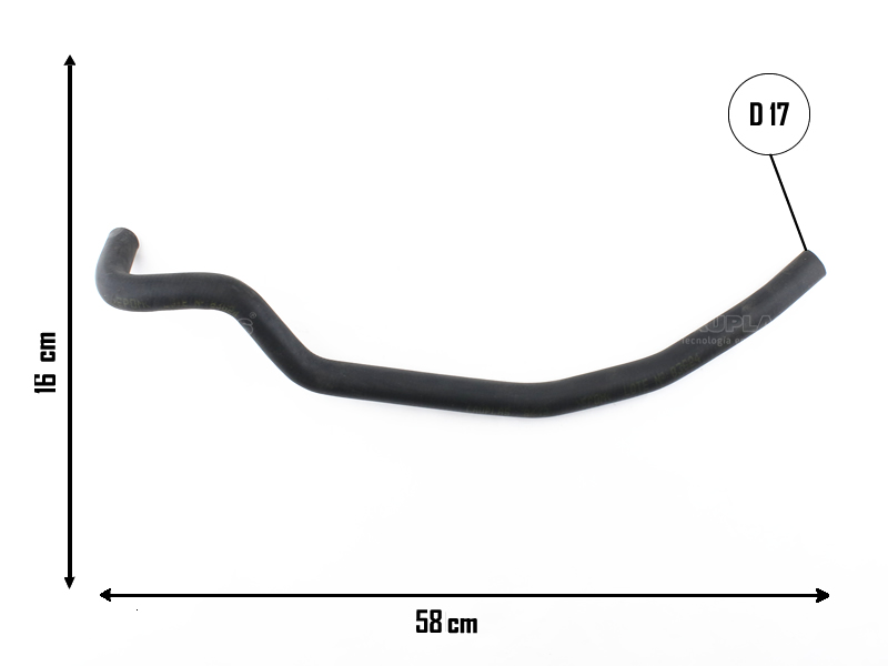 CAUPLAS MANGUERA VASO DE EXPANSION FIAT PUNTO I  =YACO 3704
