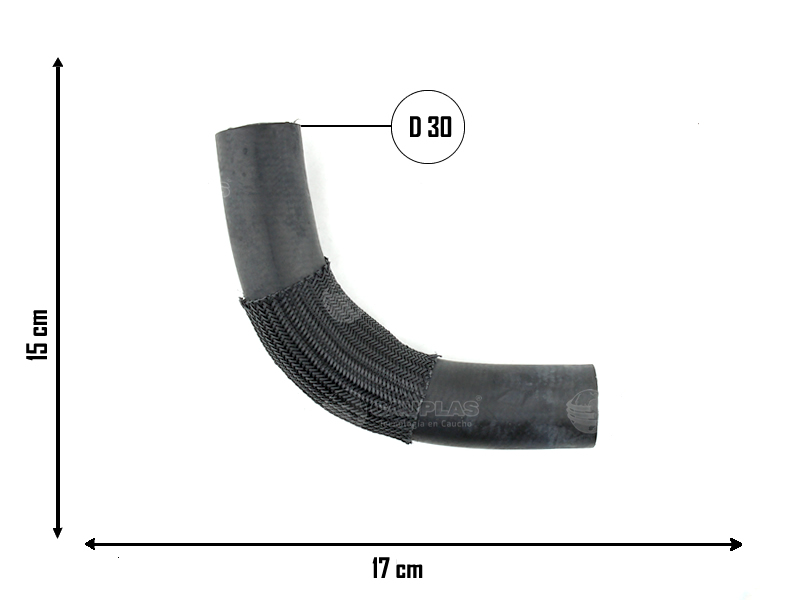 CAUPLAS MANGUERA RADIADOR INFERIOR PEUG 205  =YACO 1778