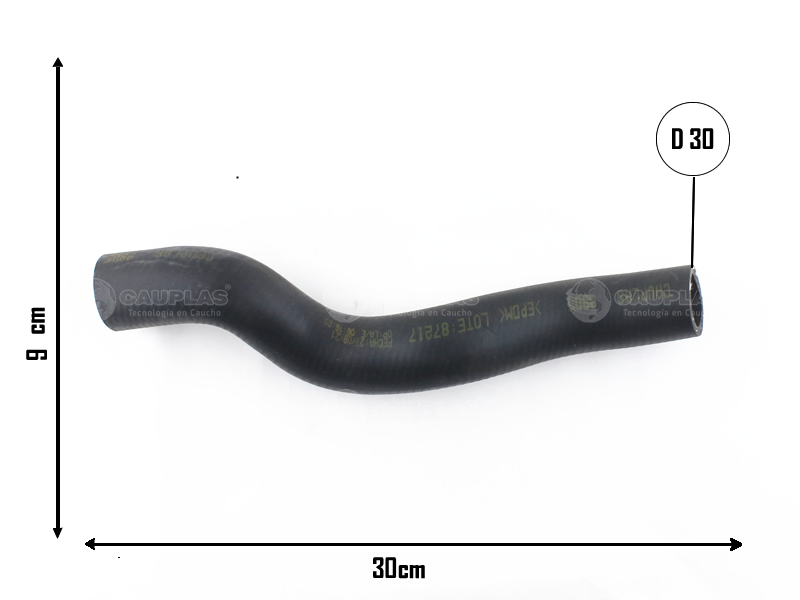 CAUPLAS MANGUERA RADIADOR SUPERIOR PEUGEOT 206 307  =YACO 2522