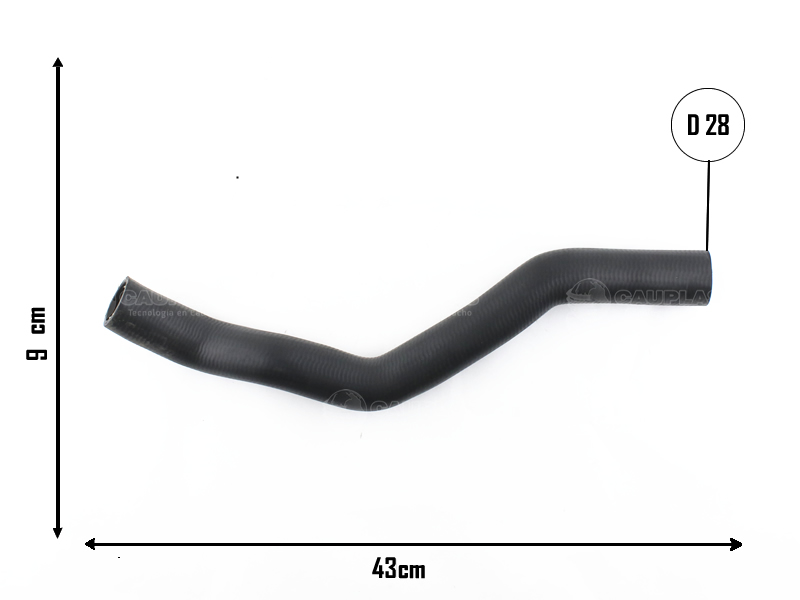 CAUPLAS MANGUERA RADIADOR SUPERIOR PEUGEOT 405