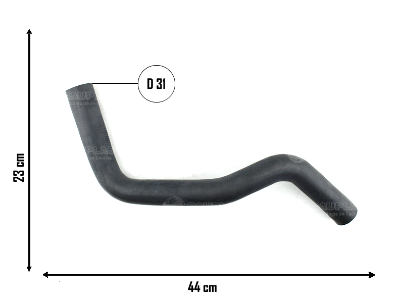 CAUPLAS MANGUERA RADIADOR INFERIOR TOYOTA COROLLA