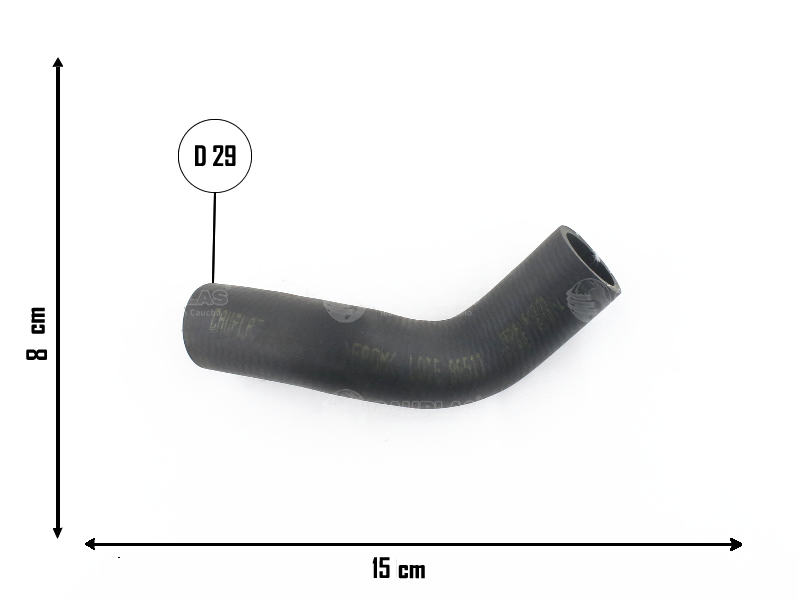 CAUPLAS MANGUERA RADIADOR SUPERIOR VW GOLF IV  =YACO 3031