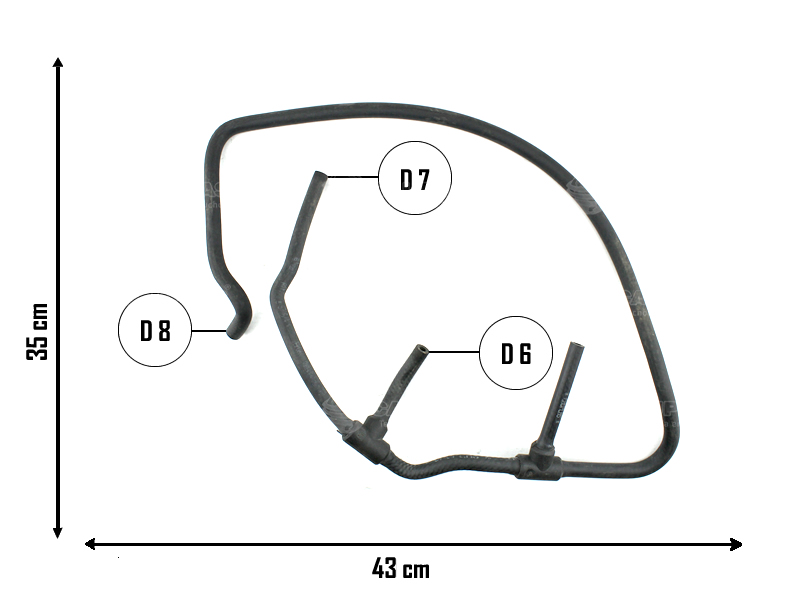 CAUPLAS MANGUERA REFRIGERACION 4 VIAS VW GOLF IV