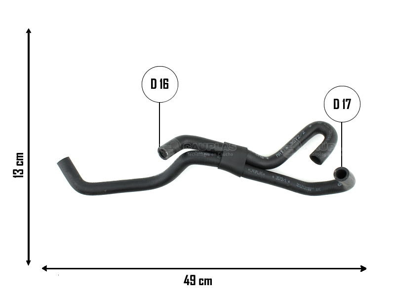CAUPLAS MANGUERA REFRIGERACION AUDI A3 SEAT CORDOBA IBIZA VW NEW BEETLE POLO  =YACO 3438/3439