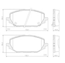[PD2225.0332] FRASLE PASTILLA EJE DELANT. CHEVROLET TRACKER 1.2 TURBO 20>