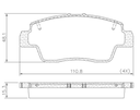 [PD1660.0332] FRASLE PASTILLA EJE DELANT. RENAULT KWID 1.0 B4D 19/24