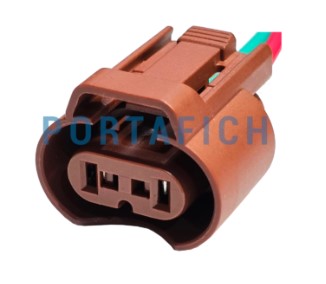 PORTAFICH CONECTOR 2 VIAS FAROS AUXILIARES TOYOTA/ HONDA