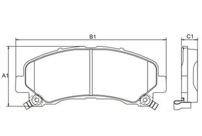 FRASLE CERAMAXX PASTILLA EJE DELANT. 16.05MM  /CHEVROLET S10 13>