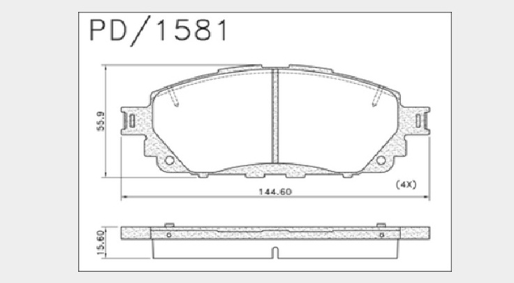 FRASLE CERAMAXX PASTILLA EJE DELANT. 15.60MM  /TOYOTA INNOVA 2.7 17> HILUX 18/24