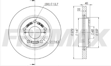 FREMAX DISCO FRENO SUZUKI SWIFT IV 1.2 16V 18> DEL