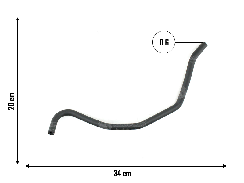 CAUPLAS MANGUERA VASO DE EXPANSION SUZUKI FUN CHEVROLET CELTA 1.4