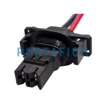 PORTAFICH FICHA CONECTOR 2 VIAS RESISTENCIA ELECTROFORZADOR RENAULT CLIO/ KANGOO/ LOGAN