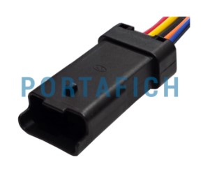 PORTAFICH FICHA CONECTOR 5 VIAS FARO TRASERO FORD RANGER CONTRACONECTOR 1300