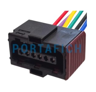 PORTAFICH FICHA CONECTOR 6 VIAS ACELERADOR ELECTRONICO CHEV AGILE/ MERIVA/ ZAFIRA/ CORSA