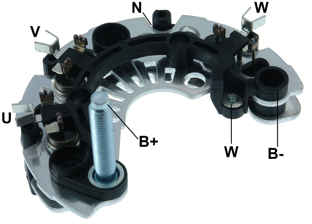 GAUSS PLACA RECTIFICADORA FIAT IDEA ATRACTIVE 11> FIORINO 14> PALIO UNO 12> STRADA 09> PALIO SIENA FIRE 09> CHEVROLET CORSA CELTA PRISMA CLASSIC 95/09 (CP-4)