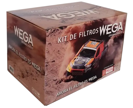WEGA KIT FILTROS TOYOTA HILUX (JFA0292/2 + JFC207/2 + JFO0211 + AKX1965)