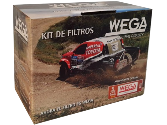 WEGA KIT FILTROS TOYOTA HILUX 2.4 2.8 SW4 (JFA0282 + JFC207/3 + JFO0211 + AKX1967)