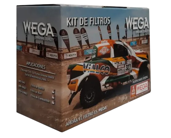 WEGA KIT FILTROS CHEVROLET S10 VIEJA (WR200/3 + WO540 + FCD2066/1)