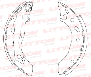 LITTON ZAPATA DE FRENO CHEVROLET ASTRA 1.8 - 2.0 CORSA 1.0 MERIVA MONTANA 1.4 - 1.8 VECTRA 2.0 - 2.2 ZAFIRA 1.8