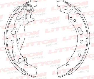 LITTON ZAPATA DE FRENO PEUGEOT 206 207 1.4 - 1.6