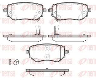 REMSA PASTILLAS FRENO TRAS. NISSAN FRONTIER 2.3 L 16V 22/25
