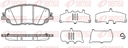 [178710.0682] REMSA PASTILLAS FRENO DEL. TOYOTA CAMRY 2.5 16V 17/26 COROLLA CROSS 2.0 16V - 1.8 CVT 21/26 RAV4 2.5 19/26