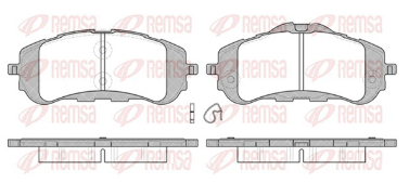 REMSA PASTILLAS FRENO DEL. CITROEN BERLINGO III 1.2 - 1.6 18> PEUGEOT 308 II 1.2- 1.6- 2.0 HDI 16>