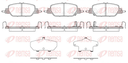 [173002.0682] REMSA PASTILLAS FRENO TRAS. HONDA CRV 1.5 HB - 2.0 AWD