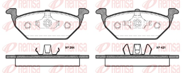 REMSA PASTILLAS FRENO DEL. AUDI A3 1.8- 1.9 TDI 20V VW BORA 2.0 FOX GOL TREND POLO 1.6 GOLF NEW BEETLE SAVEIRO SURAN