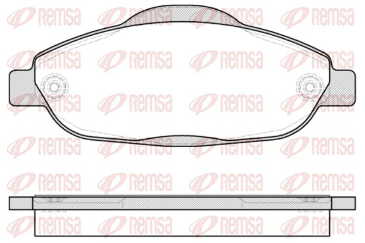 REMSA PASTILLAS FRENO DEL. CITROEN C4 1.6 - 2.0 HDI 16V PEUGEOT 308 408 3008 5008 1.6 16V
