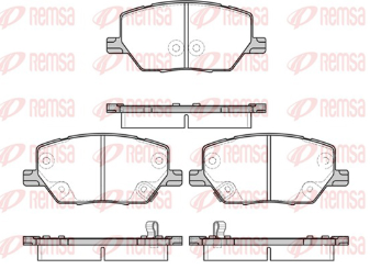 REMSA PASTILLAS FRENO DEL. FIAT 500 1.4-1.6-2.0-2.4D MULTIJET TORO 1.8- 2.0D- 2.4 JEEP RENEGADE 1.4-1.6-1.8-2.0 16V