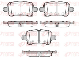 REMSA PASTILLAS FRENO TRAS. CHEVROLET ASTRA CRUZE 1.4 EQUINOX 1.5