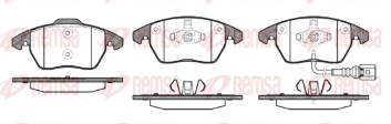 REMSA PASTILLAS FRENO DEL. AUDI A1 A3 S3 TT QUATTRO VW BORA CADDY CROSSGOLF PASSAT VENTO TOURAN