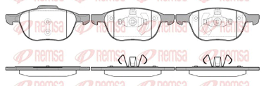 REMSA PASTILLAS FRENO DEL. FORD ECOSPORT FOCUS II KUGA 1.6 - 1.8 - 2.0