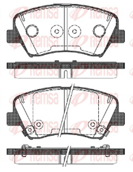REMSA PASTILLAS FRENO DEL. HYUNDAI ELANTRA 1.8- 2.0 16V SANTA FE