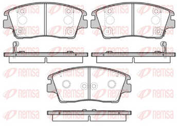 REMSA PASTILLAS FRENO DEL. HYUNDAI ELANTRA VI 1.6 TUCSON 1.6 - 2.0 - 2.4