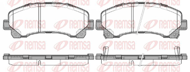 REMSA PASTILLAS FRENO DEL. CHEVROLET S10 2.4 - 2.8 TRAILBLAZER 2.8