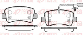 REMSA PASTILLAS FRENO TRAS. NISSAN INTERSTAR II 2.5 DCI RENAULT MASTER