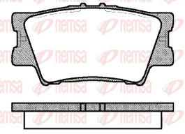REMSA PASTILLAS FRENO TRAS. TOYOTA CAMRY VI SEDAN 2.4 - 3.5 COROLLA CROSS RAV4 III 2.0 - 2.4