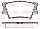 [123100.0682] REMSA PASTILLAS FRENO TRAS. TOYOTA CAMRY VI SEDAN 2.4 - 3.5 COROLLA CROSS RAV4 III 2.0 - 2.4