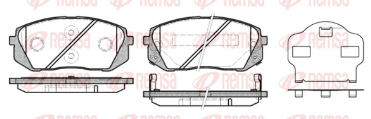 REMSA PASTILLAS FRENO DEL. HYUNDAI TUCSON 2.0 - 2.4 GDI 4WD