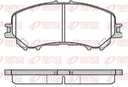 [131822.0682] REMSA PASTILLAS FRENO DEL. NISSAN X-TRAIL 2.5 VVTI  RENAULT KOLEOS 2.5 16V