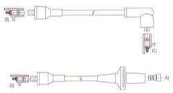 GENOUD CABLE BUJIA R 30 V6 80> BOSCH